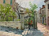 Thomas Kinkade Sunlit Garden painting